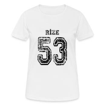 53 Rize plaque d'immatriculation turque comme un cadeau - T-shirt respirant Femme - blanc - Devant - AI Model Female 172 dark (172cm)