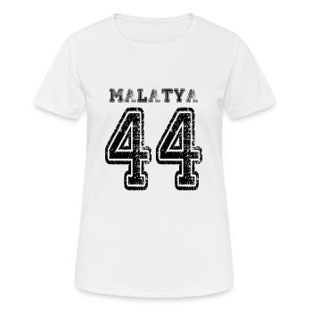44 Malatya plaque d'immatriculation turque comme un cadeau - T-shirt respirant Femme - blanc - Devant - AI Model Female 172 dark (172cm)