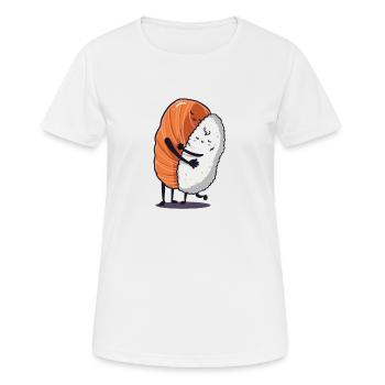 Sushi Reis Geschenk Geburtstag lustig Liebe - Frauen T-Shirt atmungsaktiv - Weiß - Vorne - AI Model Female 172 dark (172cm)