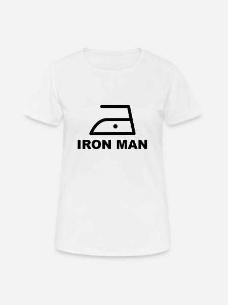 Iron iron Iron man hausmann - Women's Breathable T-Shirt - white