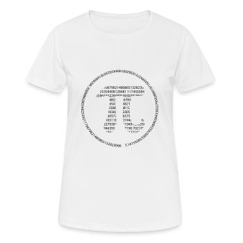 Pi - Pi Day - black - Women's Breathable T-Shirt - white - Front - AI Model Female 172 dark (172cm)