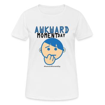 Tag der Peinlichen momente - Frauen T-Shirt atmungsaktiv - Weiß - Vorne - AI Model Female 172 dark (172cm)