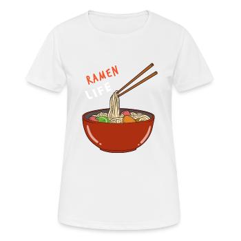 Vietnamesische Instant Nudeln Ramen Life Suppe - Frauen T-Shirt atmungsaktiv - Weiß - Vorne - AI Model Female 172 dark (172cm)
