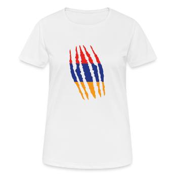 Claw Klaue Risse Herkunft Armenien png - Frauen T-Shirt atmungsaktiv - Weiß - Vorne - AI Model Female 172 dark (172cm)