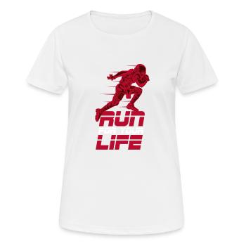 Football américain Touchdown anniversaire cadeau - T-shirt respirant Femme - blanc - Devant - AI Model Female 172 dark (172cm)