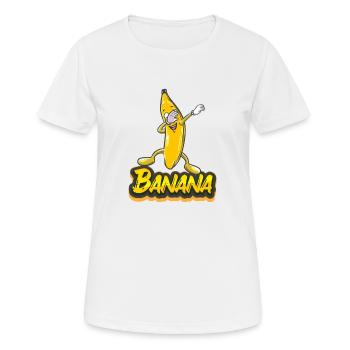 Dab tamponnant banane DabDance naissance drôle de cadeau - T-shirt respirant Femme - blanc - Devant - AI Model Female 172 dark (172cm)