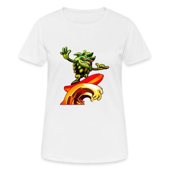 Hop surfers - Women's Breathable T-Shirt - white - Front - AI Model Female 172 dark (172cm)