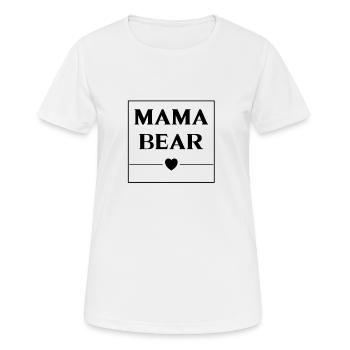 Mama Bear box - Frauen T-Shirt atmungsaktiv - Weiß - Vorne - AI Model Female 172 dark (172cm)