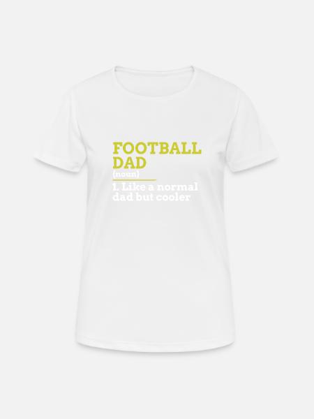 Fußball-Papa - Dame T-shirt svedtransporterende - hvid