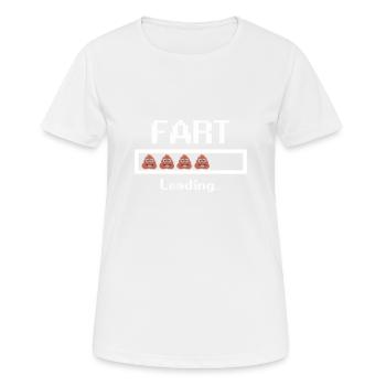 Furz Laden - Frauen T-Shirt atmungsaktiv - Weiß - Vorne - AI Model Female 172 dark (172cm)
