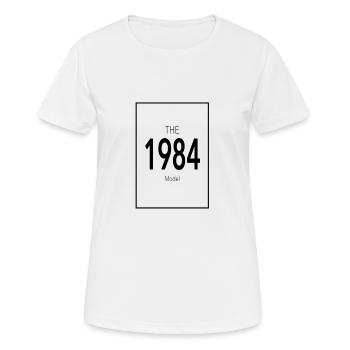 1984 Année de naissance Anniversaire - T-shirt respirant Femme - blanc - Devant - AI Model Female 172 dark (172cm)
