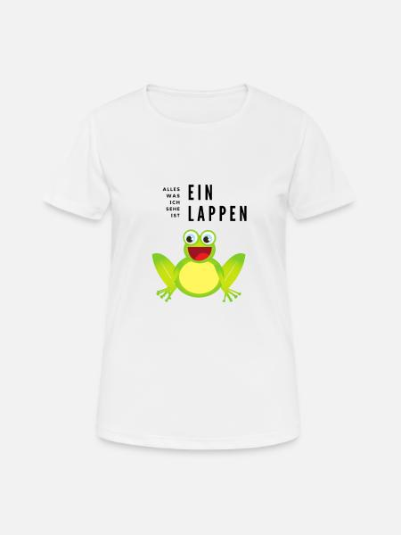 Frosch Lappen - Frauen T-Shirt atmungsaktiv - Weiß