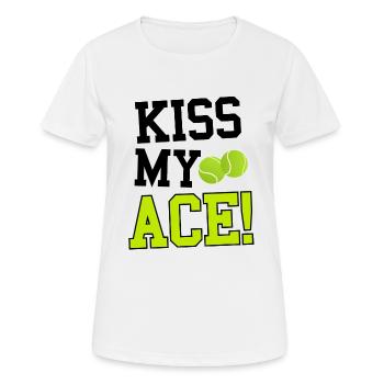 Tennis ace - Women's Breathable T-Shirt - white - Front - AI Model Female 172 dark (172cm)