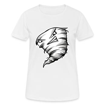 Tornado - Frauen T-Shirt atmungsaktiv - Weiß - Vorne - AI Model Female 172 dark (172cm)