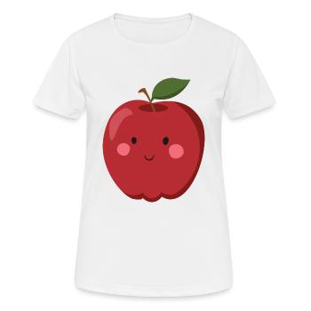 Pomme - T-shirt respirant Femme - blanc - Devant - AI Model Female 172 dark (172cm)
