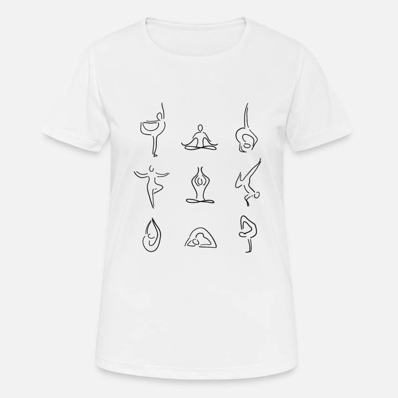 Yoga - Women's Breathable T-Shirt - white