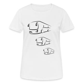 Bus Bus Bus School Bus Bus - Women's Breathable T-Shirt - white - Front - AI Model Female 172 dark (172cm)