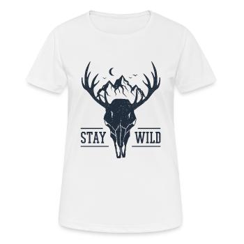 Restez miel sauvage - T-shirt respirant Femme - blanc - Devant - AI Model Female 172 dark (172cm)