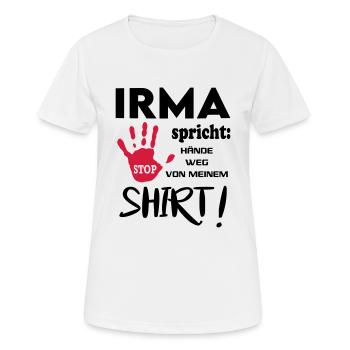 Name Geburtstag Geschenkidee IRMA - Frauen T-Shirt atmungsaktiv - Weiß - Vorne - AI Model Female 172 dark (172cm)