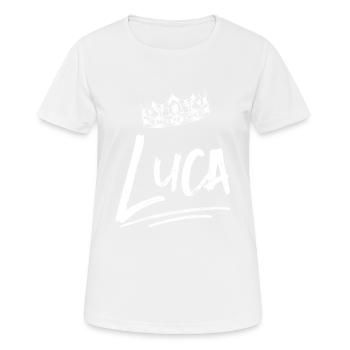 Luca - Women's Breathable T-Shirt - white - Front - AI Model Female 172 dark (172cm)