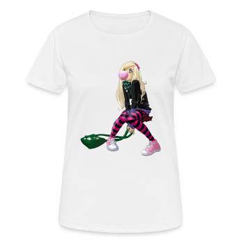 manga girl - Women's Breathable T-Shirt - white - Front - AI Model Female 172 dark (172cm)