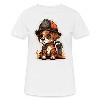 Héros chaud - T-shirt respirant Femme - blanc - Devant - AI Model Female 172 dark (172cm)
