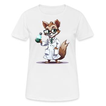 Scientifique Nuttyprof - T-shirt respirant Femme - blanc - Devant - AI Model Female 172 dark (172cm)
