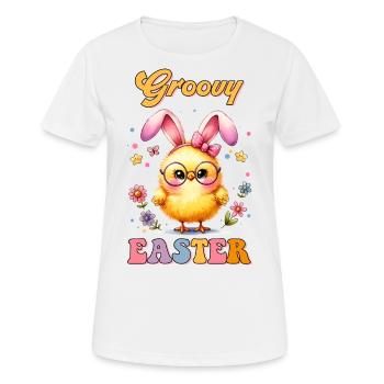 Groovy Easter - Frauen T-Shirt atmungsaktiv - Weiß - Vorne - AI Model Female 172 dark (172cm)