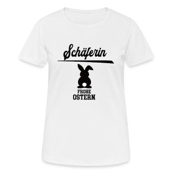 Schäferin Frohe Ostern Ostergeschenk Schäferei - Frauen T-Shirt atmungsaktiv - Weiß - Vorne - AI Model Female 172 dark (172cm)