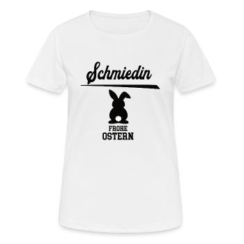 Schmiedin Frohe Ostern Oster Outfit Schmied Frauen - Frauen T-Shirt atmungsaktiv - Weiß - Vorne - AI Model Female 172 dark (172cm)