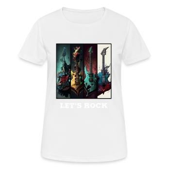 Rock lets - Women's Breathable T-Shirt - white - Front - AI Model Female 172 dark (172cm)