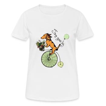 Le temps passe - T-shirt respirant Femme - blanc - Devant - AI Model Female 172 dark (172cm)