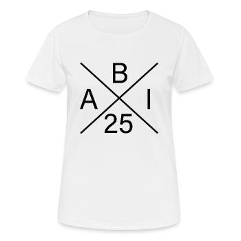 ABI 25 - Abitur 2025 - Du hast es geschafft! - Frauen T-Shirt atmungsaktiv - Weiß - Vorne - AI Model Female 172 dark (172cm)