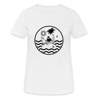 réprouvé - T-shirt respirant Femme - blanc - Devant - AI Model Female 172 dark (172cm)