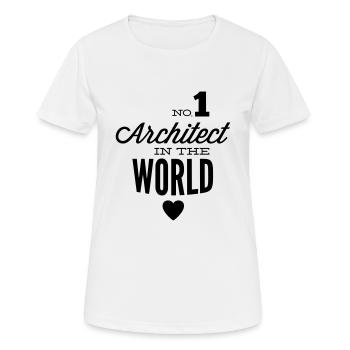 Bester Architekt der Welt - Frauen T-Shirt atmungsaktiv - Weiß - Vorne - AI Model Female 172 dark (172cm)