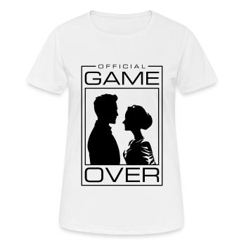 Wedding Couple Game Over Bridal Couple Jga - Women's Breathable T-Shirt - white - Front - AI Model Female 172 dark (172cm)