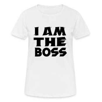 je suis le chef - T-shirt respirant Femme - blanc - Devant - AI Model Female 172 dark (172cm)