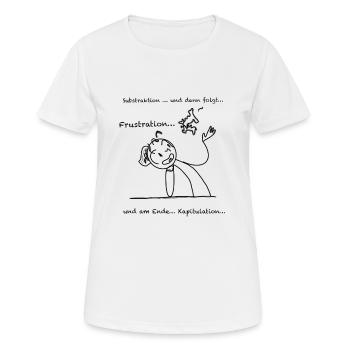 Mathe lustig - Frauen T-Shirt atmungsaktiv - Weiß - Vorne - AI Model Female 172 dark (172cm)