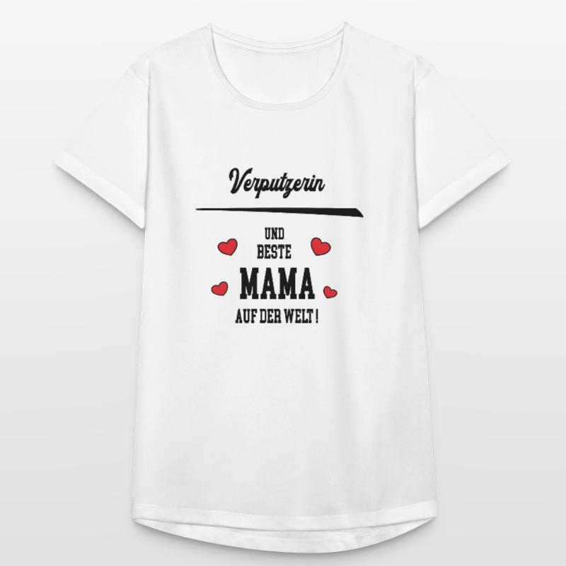 Mama Verputzerin Muttertag Geburtstag Mutter Frauen T-Shirt atmungsaktiv