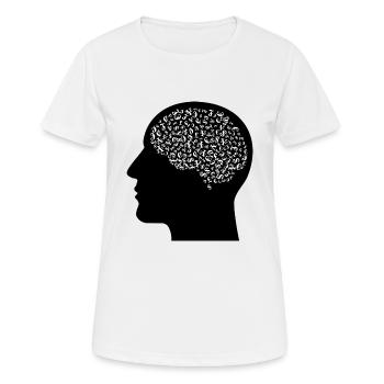 Brain full of currencies - Women's Breathable T-Shirt - white - Front - AI Model Female 172 dark (172cm)