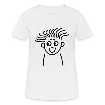 Klasse Frisur - Frauen T-Shirt atmungsaktiv - Weiß - Vorne - AI Model Female 172 dark (172cm)