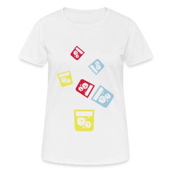 Icône du whisky - T-shirt respirant Femme - blanc - Devant - AI Model Female 172 dark (172cm)