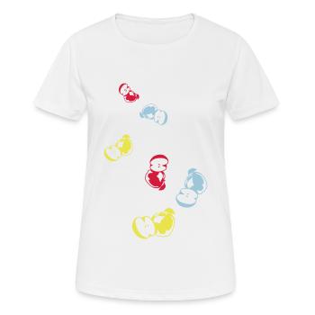 Apple icon vitamins - Women's Breathable T-Shirt - white - Front - AI Model Female 172 dark (172cm)