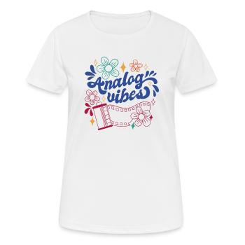 Retro Photographer Vintage Analog Vibes - Frauen T-Shirt atmungsaktiv - Weiß - Vorne - AI Model Female 172 dark (172cm)