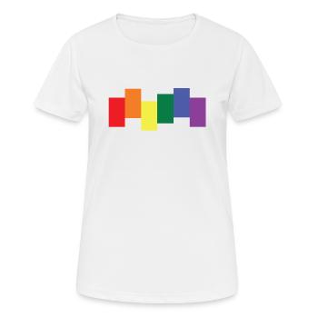 FIERTÉ - T-shirt respirant Femme - blanc - Devant - AI Model Female 172 dark (172cm)