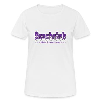 Osnabrück Fussball Fans Mein Leben Lang - Frauen T-Shirt atmungsaktiv - Weiß - Vorne - AI Model Female 172 dark (172cm)
