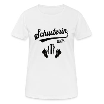 Schusterin 2024 Beruf Schusterei Schuster Azubine - Frauen T-Shirt atmungsaktiv - Weiß - Vorne - AI Model Female 172 dark (172cm)