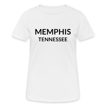 Memphis Tennessee USA - Frauen T-Shirt atmungsaktiv - Weiß - Vorne - AI Model Female 172 dark (172cm)