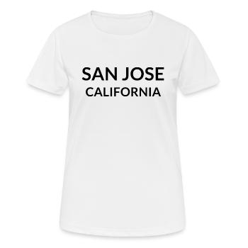 San Jose California USA - Frauen T-Shirt atmungsaktiv - Weiß - Vorne - AI Model Female 172 dark (172cm)