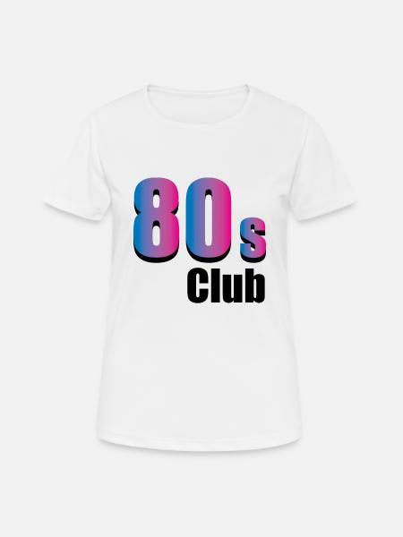 80s club - Frauen T-Shirt atmungsaktiv - Weiß